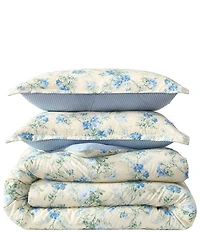 Laura Ashley Blossom Dance Cotton Reversible Comforter Mini Set