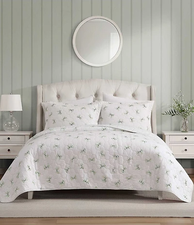 Laura Ashley Bouncy Bows Cotton Reversible Quilt Mini Set