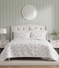 Laura Ashley Bouncy Bows Cotton Reversible Quilt Mini Set