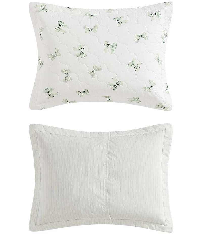 Laura Ashley Bouncy Bows Cotton Reversible Quilt Mini Set