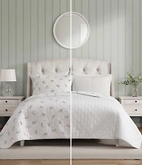 Laura Ashley Bouncy Bows Cotton Reversible Quilt Mini Set
