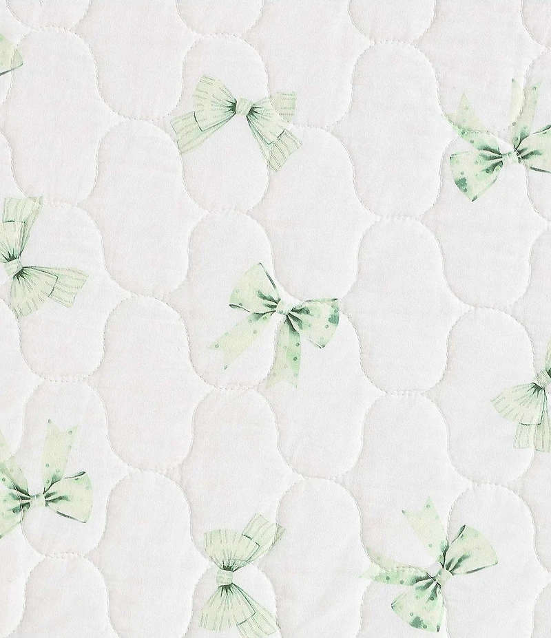 Laura Ashley Bouncy Bows Cotton Reversible Quilt Mini Set