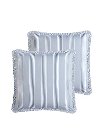 Laura Ashley Branch Toile Blue 7-Piece Reversible Comforter Bonus Set