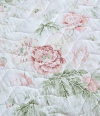 Laura Ashley Breezy Floral Pink Daybed Quilt & Sham Set