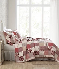 Laura Ashley Celina Patchwork Cotton Reversible Quilt Mini Set