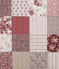 Laura Ashley Celina Patchwork Cotton Reversible Quilt Mini Set