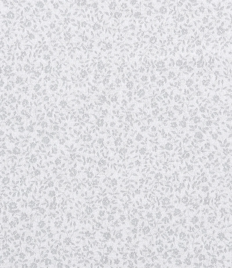 Laura Ashley Chelsie Vine Grey Cotton Flannel Sheet Set