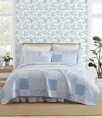 Laura Ashley Colleens Coastal Patchwork Mini Quilt Set