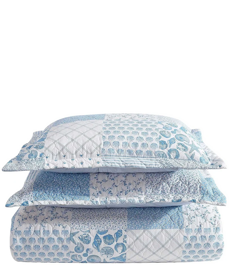 Laura Ashley Colleens Coastal Patchwork Mini Quilt Set