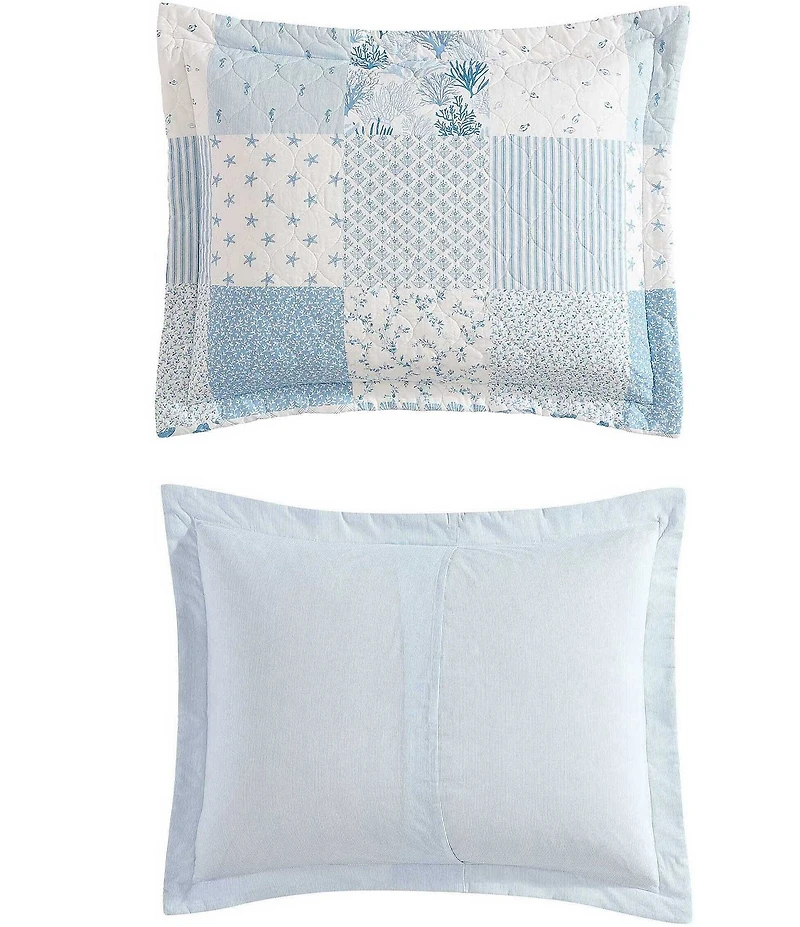 Laura Ashley Colleens Coastal Patchwork Mini Quilt Set