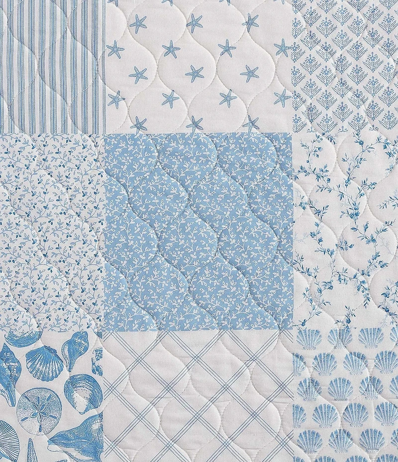 Laura Ashley Colleens Coastal Patchwork Mini Quilt Set