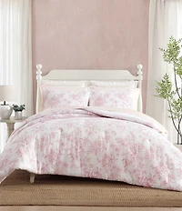 Laura Ashley Delphine Floral Waffle Mini Comforter Set
