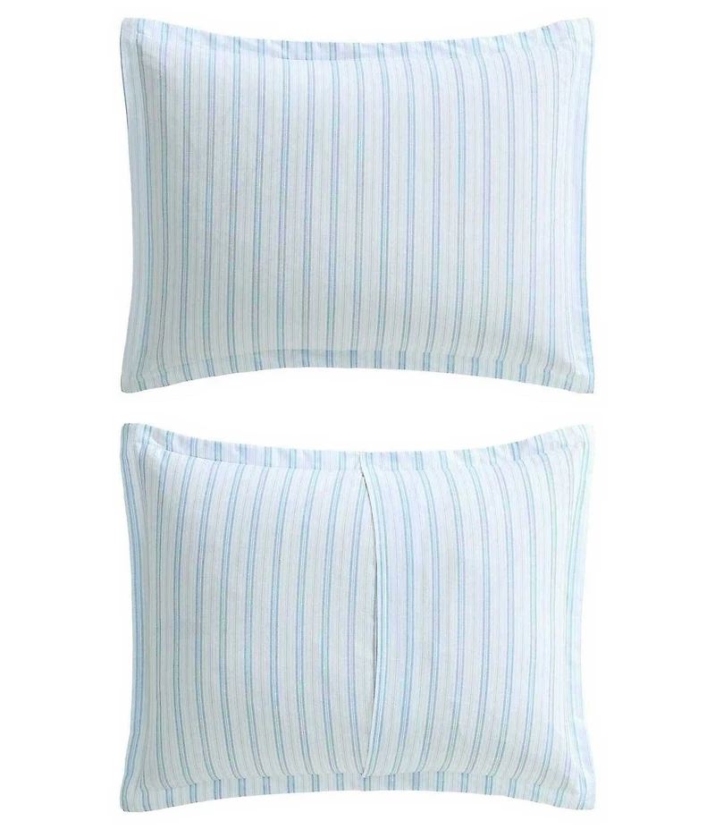 Laura Ashley Dilly Dally Stripe Reversible Cotton Comforter Mini Set