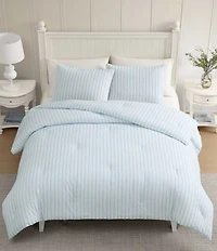 Laura Ashley Dilly Dally Stripe Cotton Comforter Mini Set
