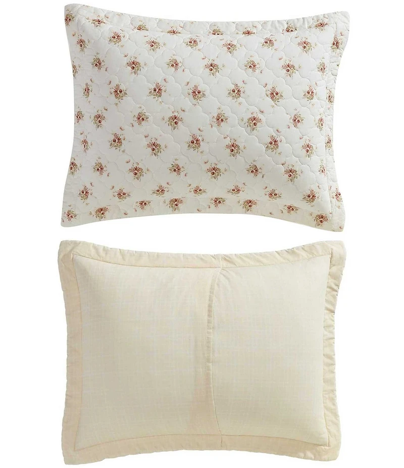 Laura Ashley Dorrie Cotton Reversible Quilt Mini Set
