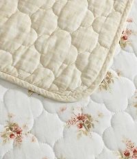 Laura Ashley Dorrie Cotton Reversible Quilt Mini Set