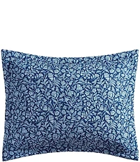 Laura Ashley Elaina Indigo Blue Cotton Reversible Quilt Mini Set