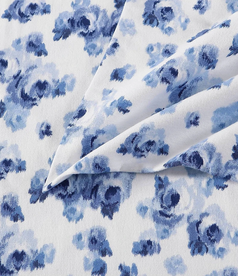 Laura Ashley Emelisa Floral Cotton Flannel Sheet Set