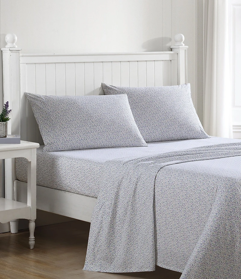 Laura Ashley Emogene 200-Thread Count Cotton Percale Sheet Set
