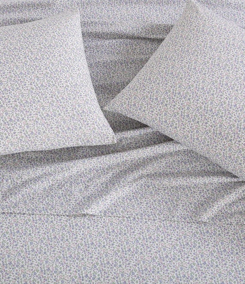 Laura Ashley Emogene 200-Thread Count Cotton Percale Sheet Set