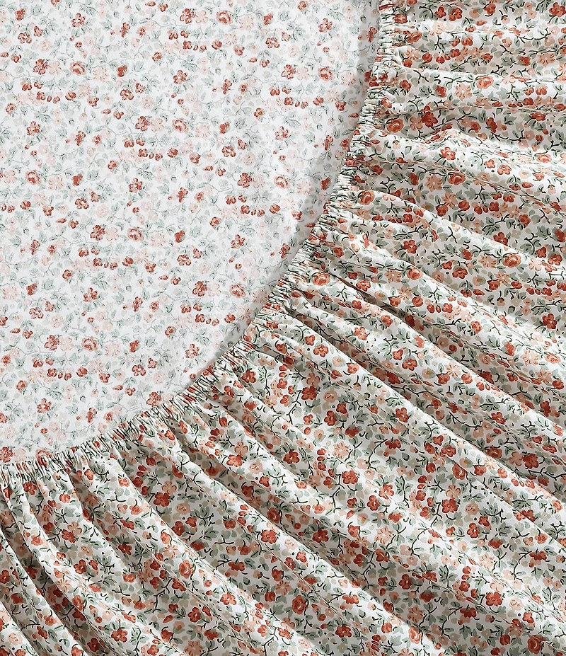 Laura Ashley Emogene 200-Thread Count Cotton Percale Sheet Set