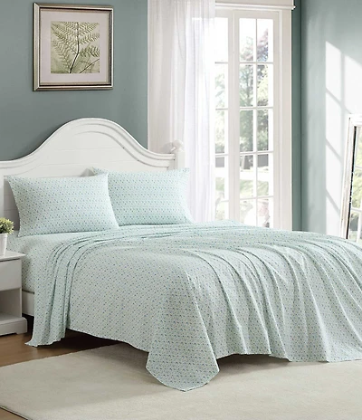 Laura Ashley Evie Floral Cotton Percale Sheet Set