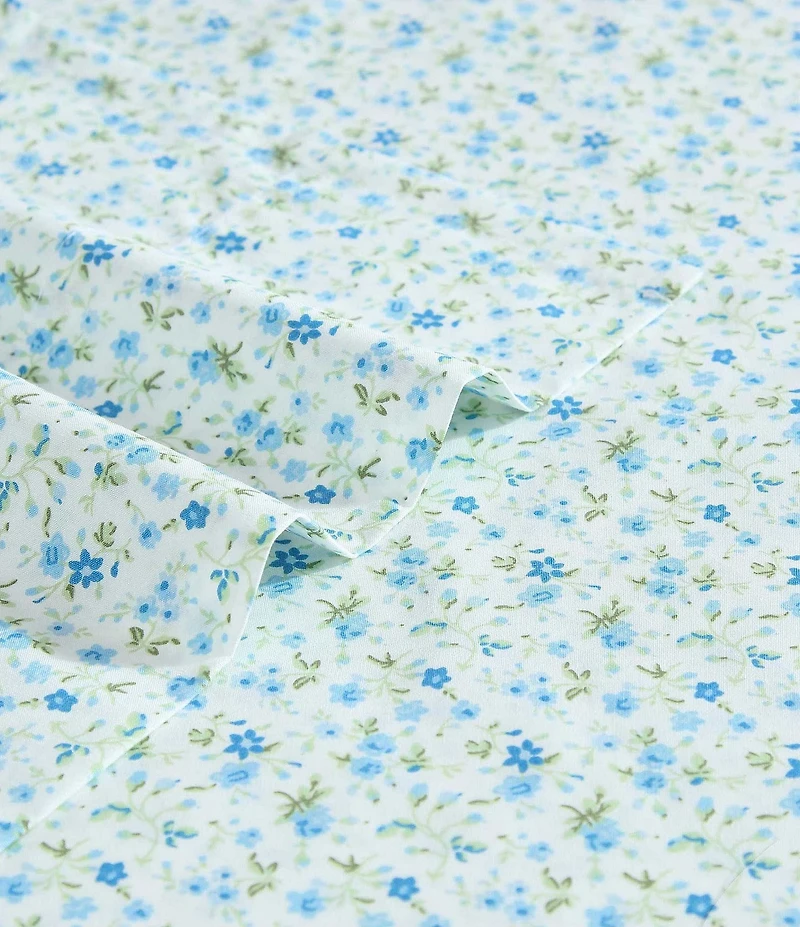 Laura Ashley Evie Floral Cotton Percale Sheet Set