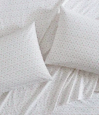 Laura Ashley Evie Pink Cotton Printed Percale Sheet Set