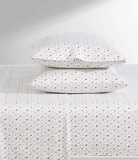 Laura Ashley Evie Pink Floral Cotton Sateen Sheet Set