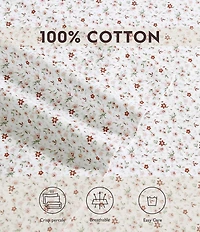 Laura Ashley Evie Pink Floral Cotton Sateen Sheet Set