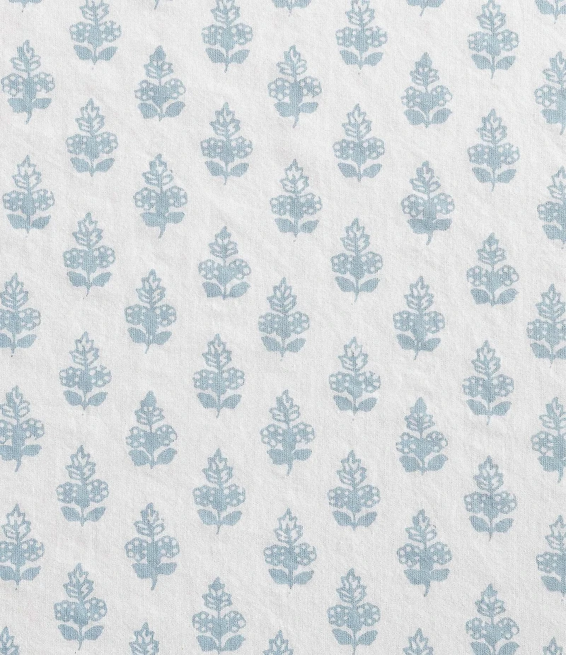 Laura Ashley Francesca Blue Percale Cotton Sheet Set