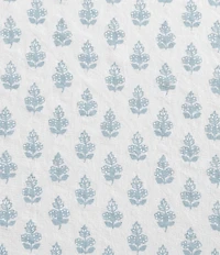 Laura Ashley Francesca Blue Percale Cotton Sheet Set