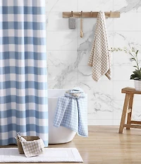 Laura Ashley Ginny Gingham Printed 3-Piece Cotton Bath Towel Set