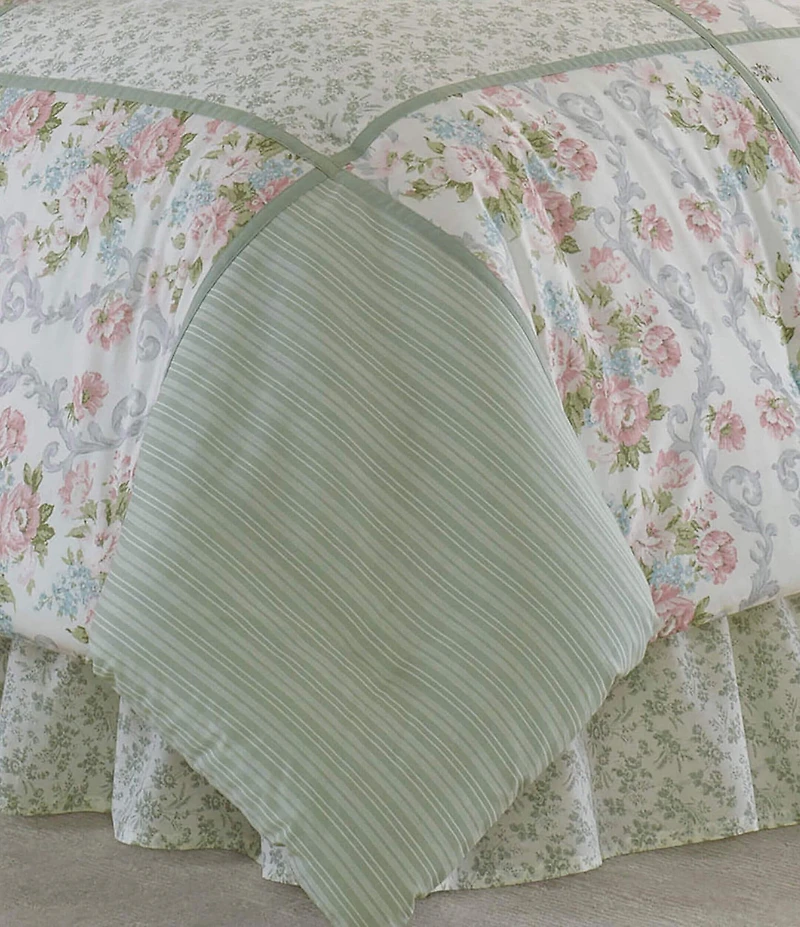 Laura Ashley Harper Floral Patchwork Comforter Set