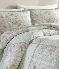 Laura Ashley Harper Floral Patchwork Comforter Set