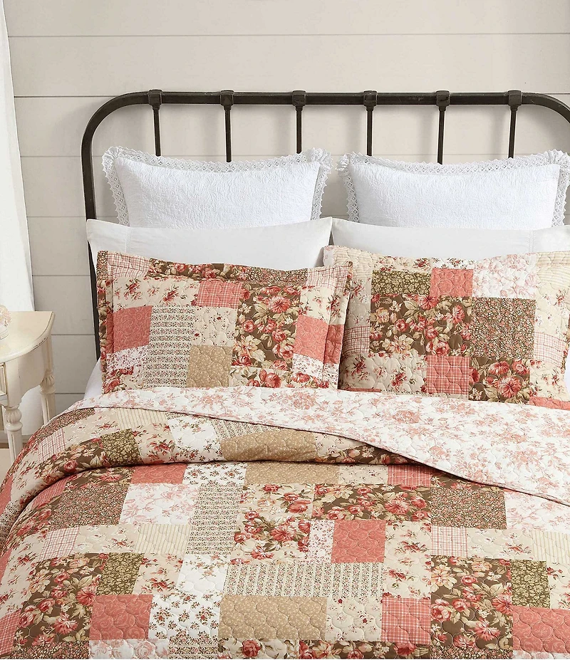 Laura Ashley Harrietta Patchwork Reversible Quilt Mini Set