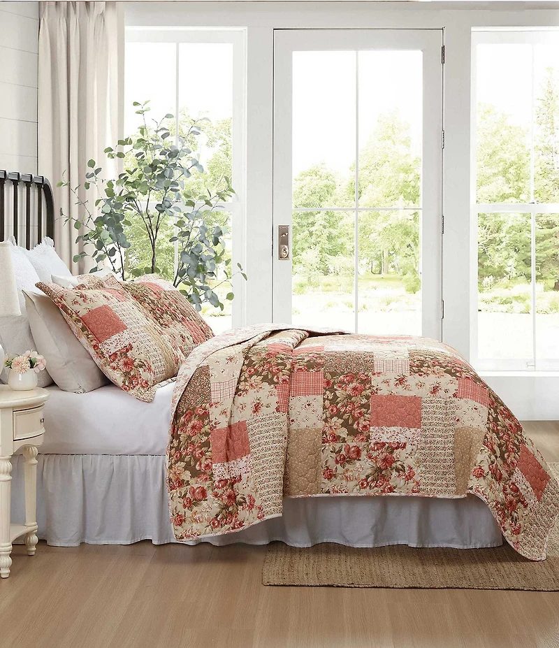 Laura Ashley Harrietta Patchwork Reversible Quilt Mini Set