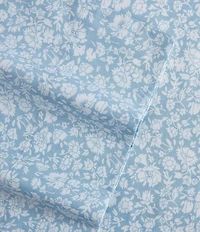 Laura Ashley Heirloom Ditzy Blue Cotton Percale Sheet Set