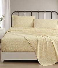 Laura Ashley Heirloom Ditzy Blue Cotton Percale Sheet Set