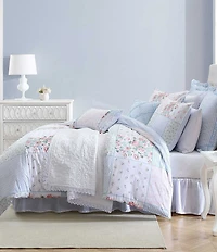 Laura Ashley Hope Patchwork Reversible Duvet Cover and Sham Bonus Set