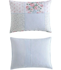 Laura Ashley Hope Patchwork Reversible Duvet Cover and Sham Bonus Set