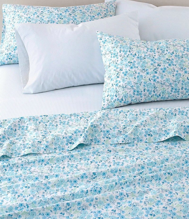 Laura Ashley Jaynie Floral Stripe Sheet Set