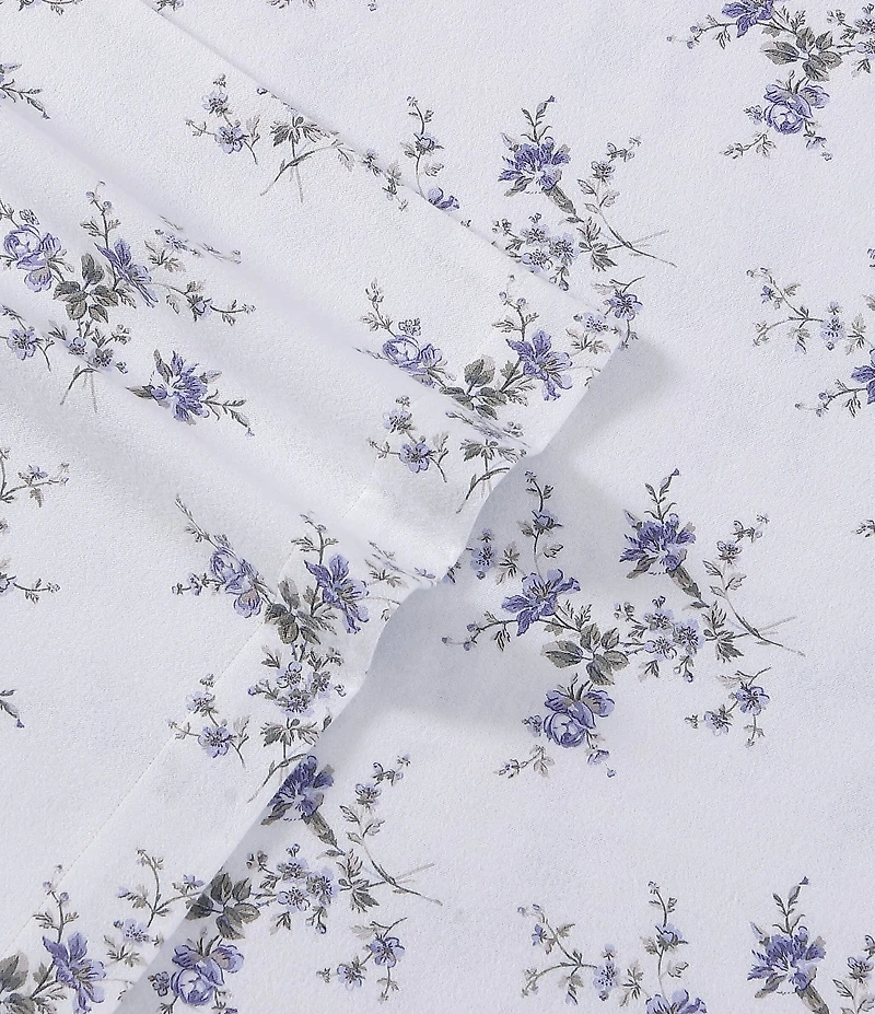 Laura Ashley Jessika Floral Cotton Flannel Sheet Set