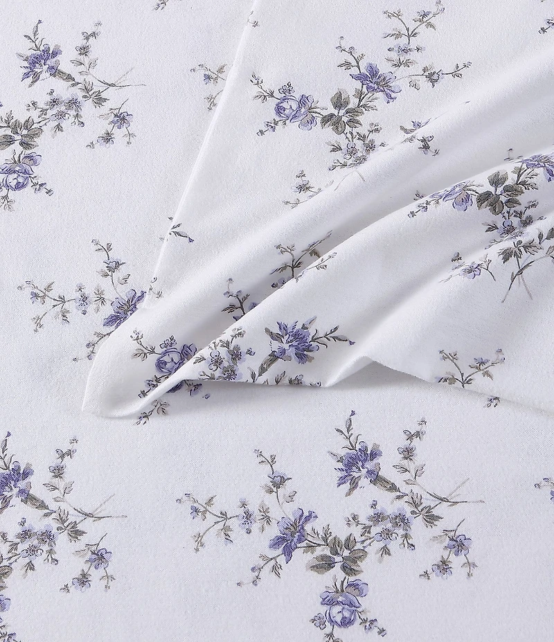 Laura Ashley Jessika Floral Cotton Flannel Sheet Set