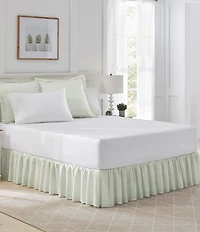 Laura Ashley LA Classics Ticking Stripe Ruffled Bed Skirt