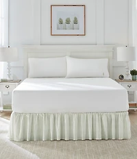 Laura Ashley LA Classics Ticking Stripe Ruffled Bed Skirt