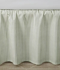 Laura Ashley LA Classics Ticking Stripe Ruffled Bed Skirt