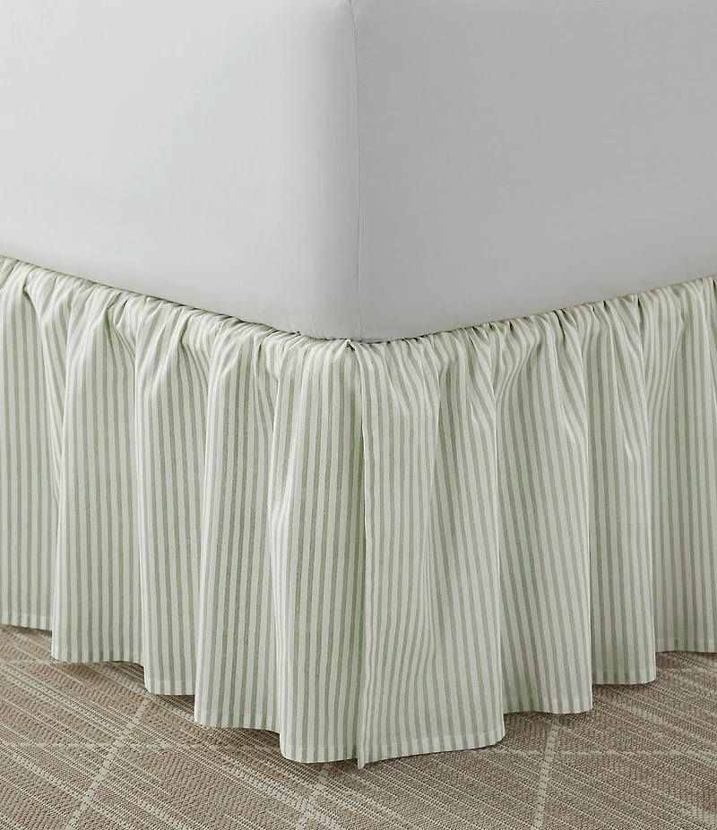 Laura Ashley LA Classics Ticking Stripe Ruffled Bed Skirt