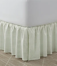 Laura Ashley LA Classics Ticking Stripe Ruffled Bed Skirt