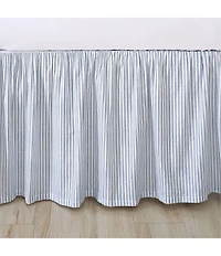 Laura Ashley LA Classics Ticking Stripe Ruffled Bed Skirt